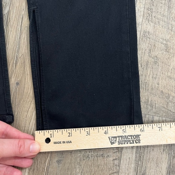 PAIGE Constance Skinny Slit Hem Black Jeans - Picture 10 of 13